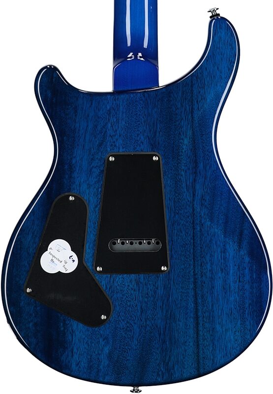 PRS Paul Reed Smith SE Custom 24-08 Quilt Electric Guitar (with Gig Bag), Lake Blue, Body Straight Back