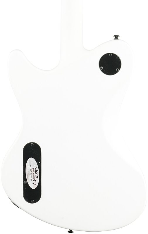 Schecter Ultra Electric Guitar, Satin White, Body Straight Back