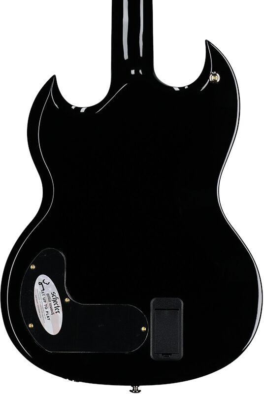 Schecter ZV-H6LLYW66D-S Zacky Vengeance Electric Guitar, Gloss Black, Body Straight Back