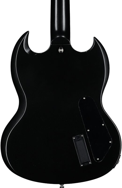 Epiphone SG Prophecy Electric Guitar, Left-Handed (with Gig Bag), Jet Black Metallic, Body Straight Back