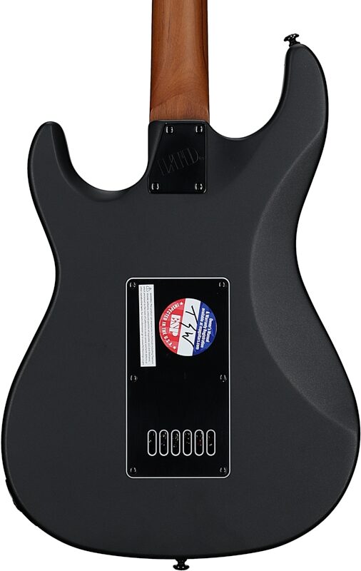 ESP LTD SN-1000 EverTune Electric Guitar, Charcoal Metallic Satin, Body Straight Back