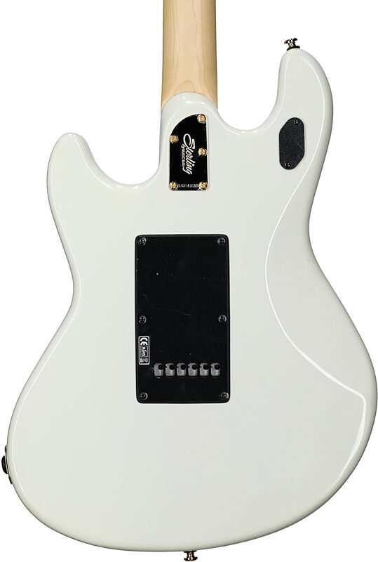 Sterling by Music Man Jared Dines StingRay Electric Guitar, Olympic White, Blemished, Body Straight Back