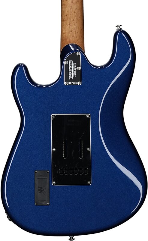 Ernie Ball Music Man Cutlass RS HSS Electric Guitar (with Case), Lakeside Blue, Body Straight Back