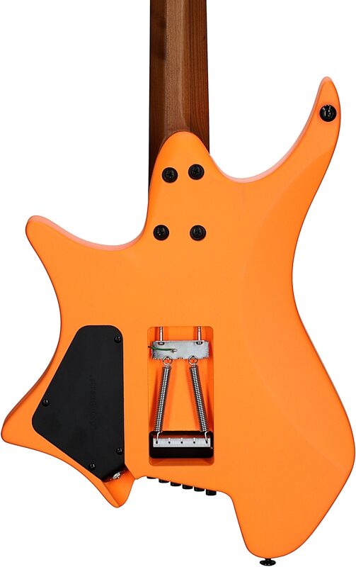 Strandberg Boden Standard NX 6 Tremolo Electric Guitar (with Gig Bag), Neon Orange, Body Straight Back