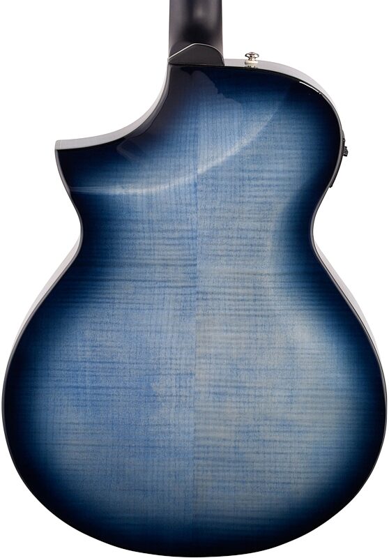 Ibanez AEWC400 Acoustic-Electric Guitar, Indigo Blue Burst, Body Straight Back