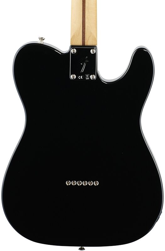 Fender Player Telecaster Electric Guitar, Left-Handed (Maple Fingerboard), Black, Body Straight Back