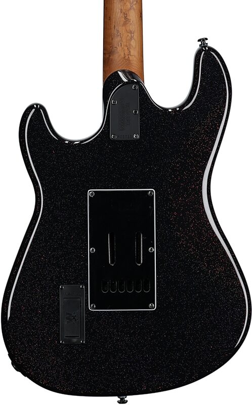 Ernie Ball Music Man Cutlass HT SSS Electric Guitar (with Case), Dark Rainbow, with Mono Bag, Body Straight Back