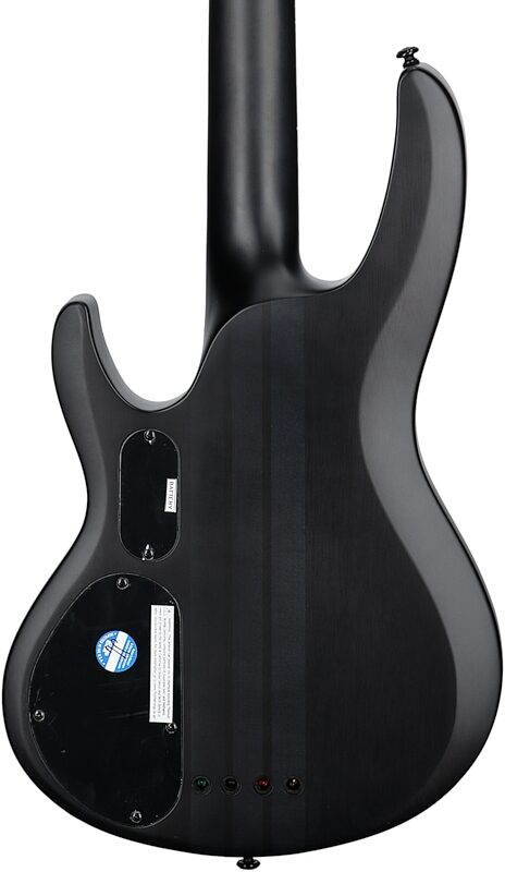 ESP LTD B-4 Electric Bass, with Ebony Fingerboard, Charcoal Burst Satin, Body Straight Back