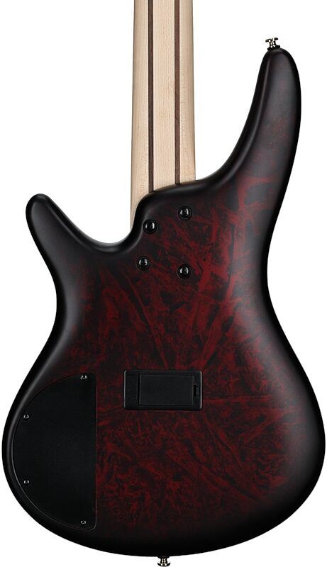 Ibanez SR305EDX Electric Bass Guitar, Wine Red Frozen Matte, Body Straight Back