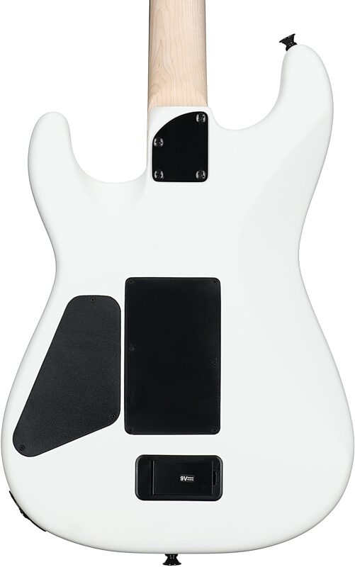 Charvel Jim Root Pro-Mod SD1 HH FR M Electric Guitar (with Gig Bag), Satin White, Body Straight Back
