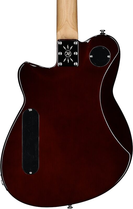 Reverend Chris Freeman Signature Electric Guitar, Turquoise Sparkle, Body Straight Back