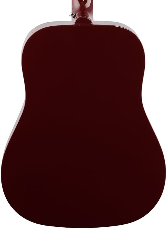 Epiphone Starling Acoustic Player Pack (with Gig Bag), Wine Red, Body Straight Back