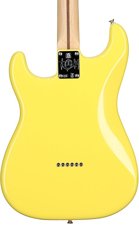 Fender Limited Edition Tom DeLonge Stratocaster (with Gig Bag), Graffiti Yellow, USED, Blemished, Body Straight Back
