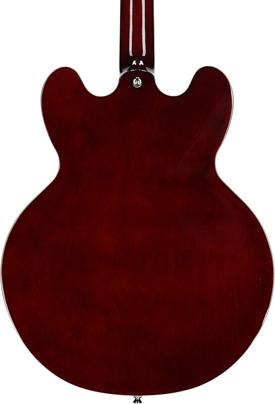 Epiphone Noel Gallagher Riviera Electric Guitar (with Case), Dark Wine Red, Body Straight Back