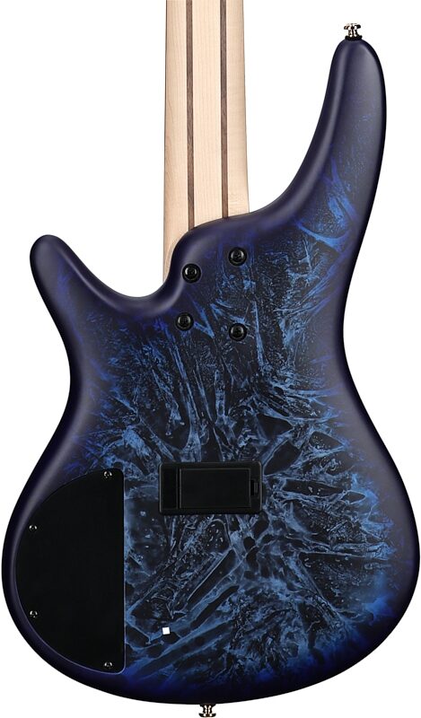 Ibanez SR305EDX Electric Bass Guitar, Cosmic Blue Frozen Matte, Body Straight Back