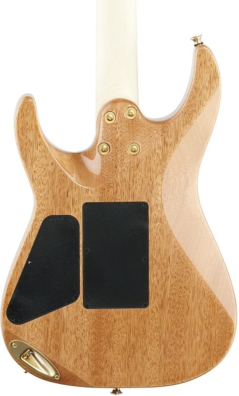 Charvel Pro-Mod DK24 HH FR M Electric Guitar, Quilt-Top Dark Amber, Body Straight Back