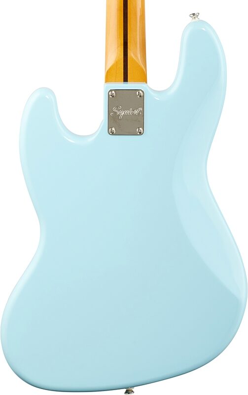 Squier Classic Vibe '60s Jazz Electric Bass, with Laurel Fingerboard, Daphne Blue, Body Straight Back