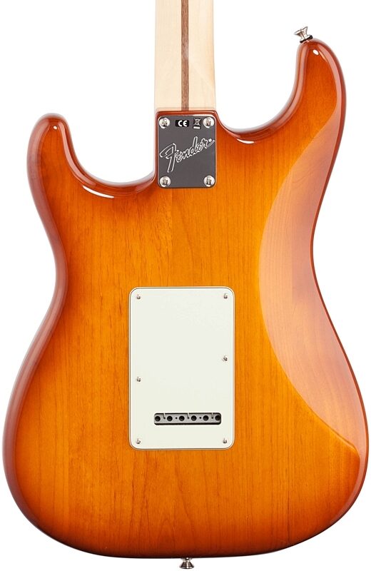 Fender American Performer Stratocaster Electric Guitar, Rosewood Fingerboard (with Gig Bag), Honeyburst, Body Straight Back