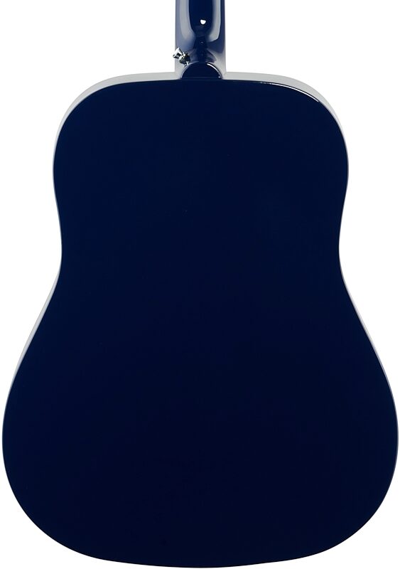 Epiphone Starling Dreadnought Acoustic Guitar, Starlight Blue, Body Straight Back