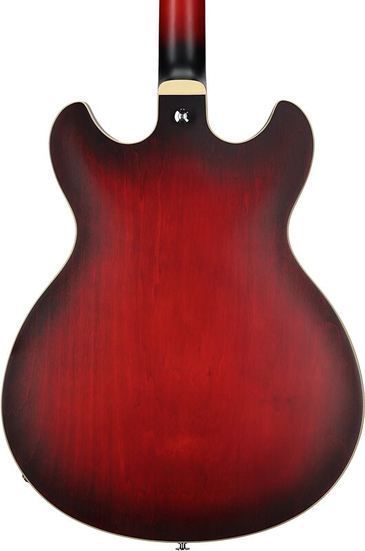 Ibanez AS53 Artcore Semi-Hollowbody Electric Guitar, Sunburst Red, Body Straight Back