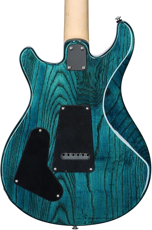 PRS Paul Reed Smith SE Swamp Ash Special Electric Guitar (with Gig Bag), Iris Blue, Body Straight Back