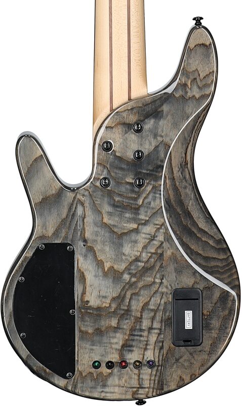 Michael Kelly Pinnacle 5 Custom Electric Bass Guitar, 5-String, Grey Burl, Body Straight Back