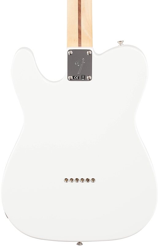 Fender Player Telecaster Pau Ferro Electric Guitar, Polar White, Body Straight Back