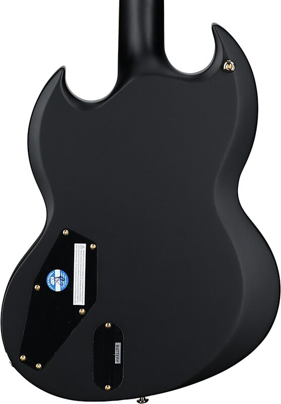 ESP LTD Viper 1000 Electric Guitar, Vintage Black, Body Straight Back
