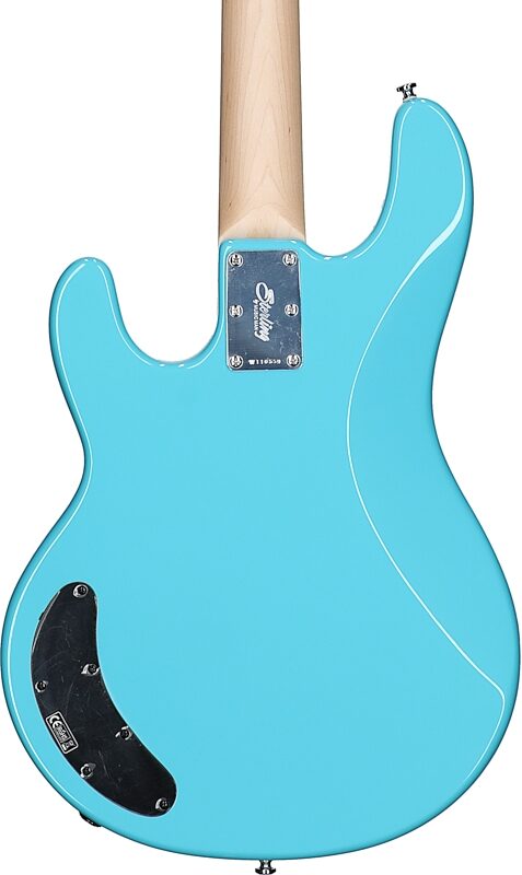 Sterling Intro Series StingRay Electric Bass, Electric Blue, Body Straight Back
