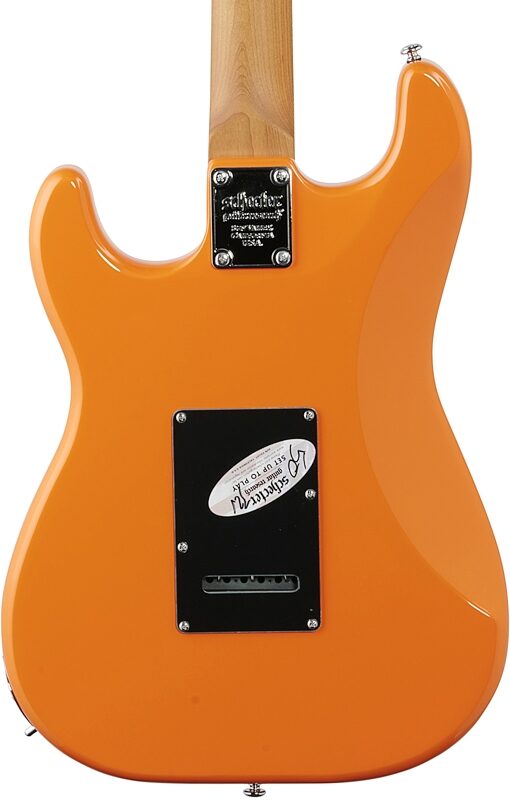 Schecter Nick Johnston Traditional SSS Electric Guitar, Atomic Orange, Warehouse Resealed, Body Straight Back