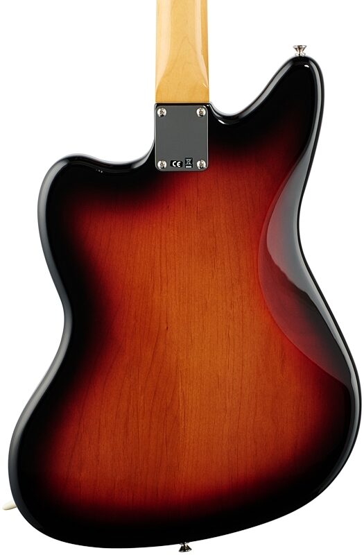 Fender Vintera '60s Jaguar Electric Guitar, Pau Ferro Fingerboard (with Gig Bag), 3-Color Sunburst, Body Straight Back