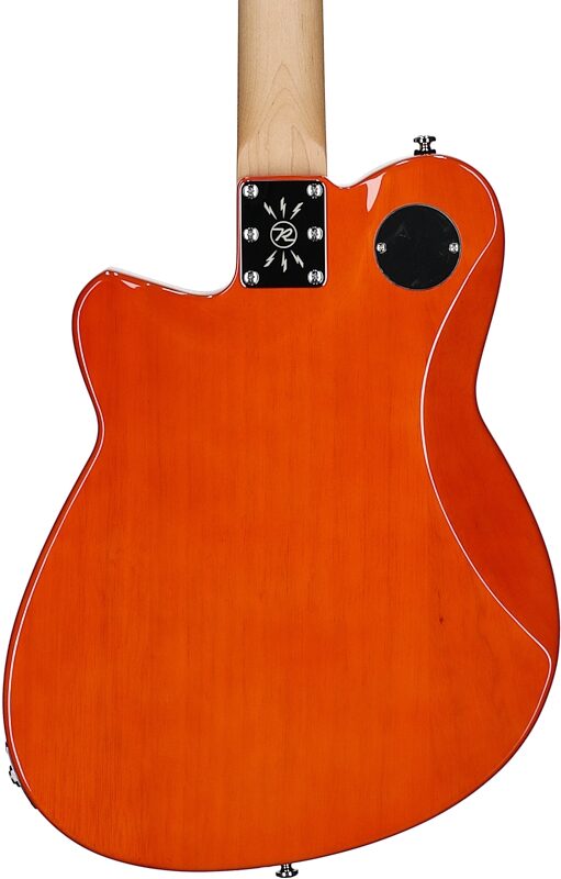 Reverend Flatroc Electric Guitar, Rock Orange, Roasted Maple Fretboard, Body Straight Back