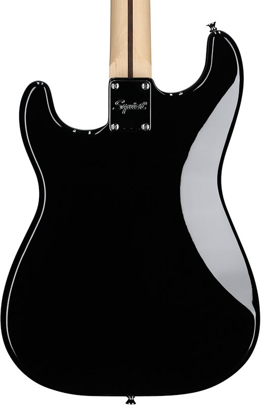 Squier Sonic Stratocaster Hard Tail Laurel Neck Electric Guitar, Black, Body Straight Back