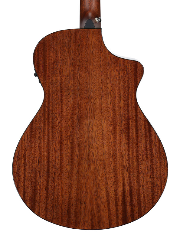 Breedlove Discovery S Concert CE Acoustic Guitar, Left-Handed, Edgeburst, Body Straight Back