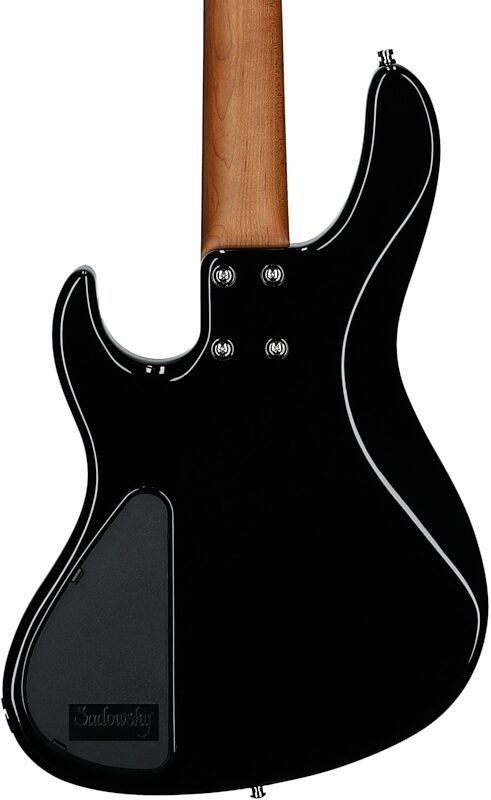 Sadowsky MetroExpress MS4 Modern Electric Bass, with Maple Fingerboard, Black, Body Straight Back