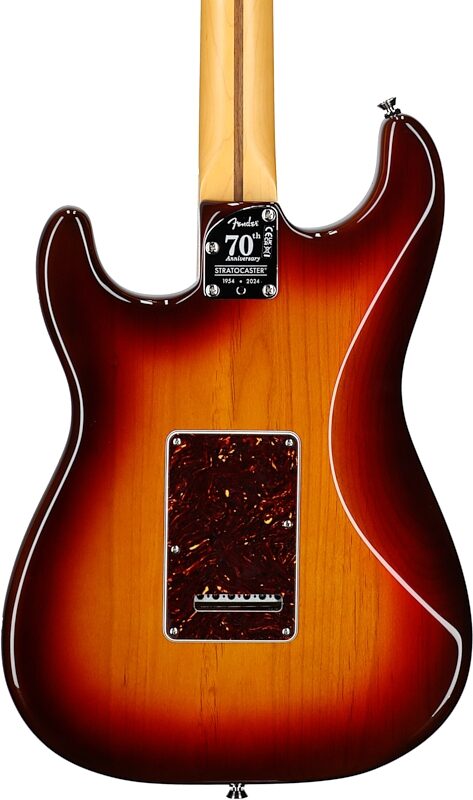 Fender 70th Anniversary American Pro II Stratocaster Electric Guitar, Rosewood Fingerboard (with Case), Comet, Body Straight Back