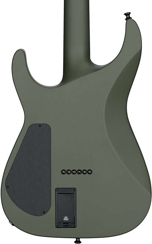 Jackson American Soloist SL2MG HT Electric Guitar (with Case), Matte Army Drab, Body Straight Back