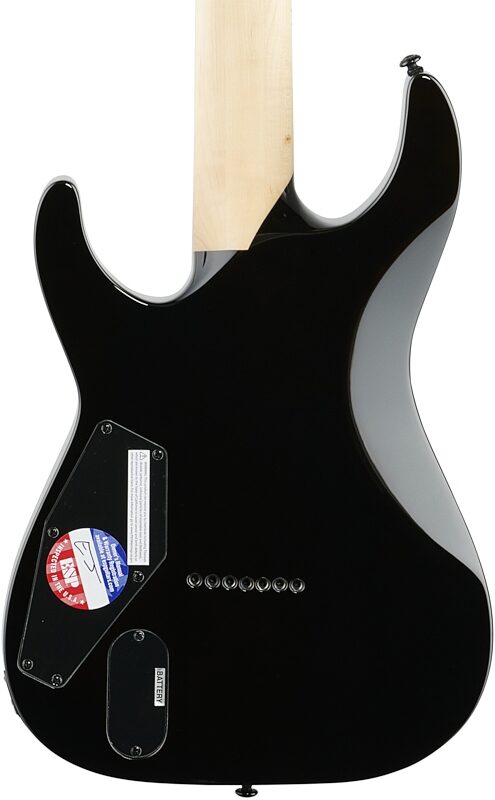 ESP LTD M-1007HT Electric Guitar, 7-String, Black Fade, Body Straight Back