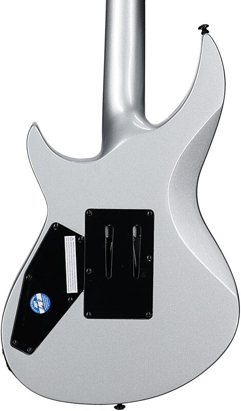 ESP LTD H3-1000FR Electric Guitar (with Seymour Duncan Pickups), Metallic Silver, Body Straight Back