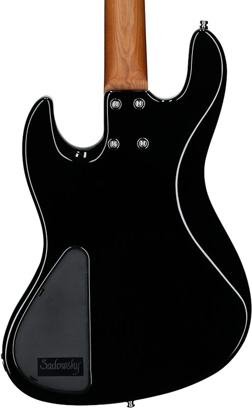 Sadowsky MetroExpress 21-Fret Vintage J/J Electric Bass, with Morado Fingerboard (with Gig Bag), Black, Body Straight Back