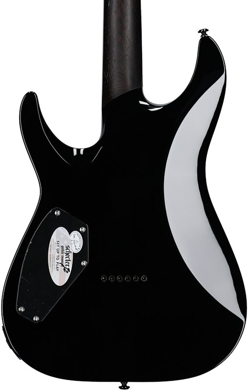 Schecter Reaper 6 Custom Electric Guitar, Gloss Black, Body Straight Back