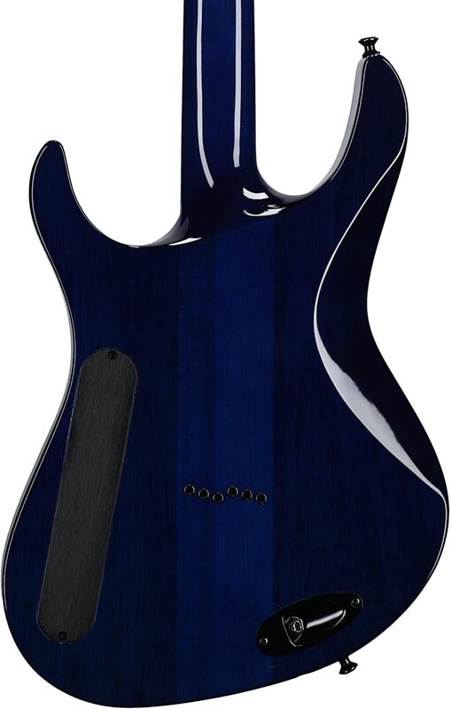 Jackson Pro Broderick Soloist HT6P Electric Guitar, Transparent Blue, Body Straight Back