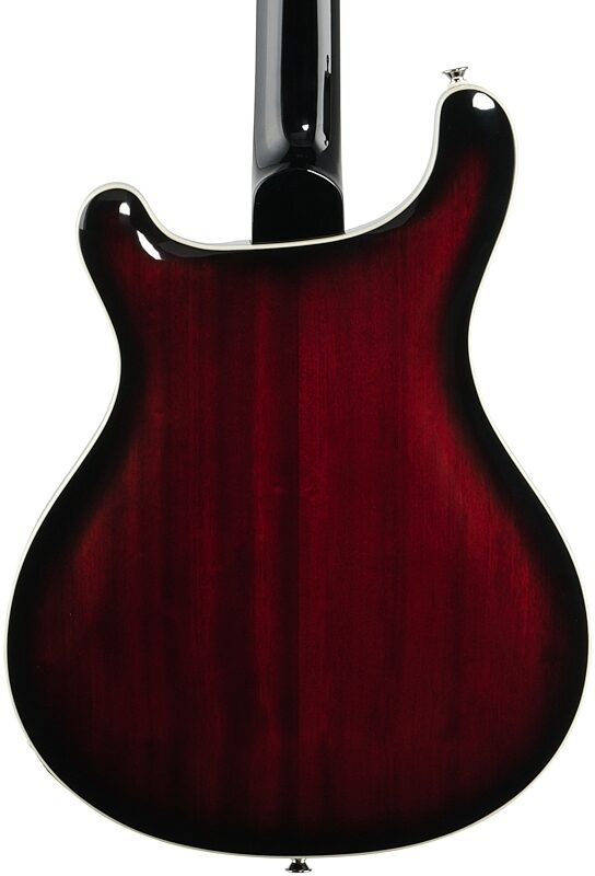 PRS Paul Reed Smith SE Hollowbody Standard Electric Guitar (with Case), Fire Red Burst, Body Straight Back