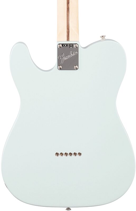 Fender American Performer Telecaster Electric Guitar, Rosewood Fingerboard (with Gig Bag), Satin Sonic Blue, Body Straight Back