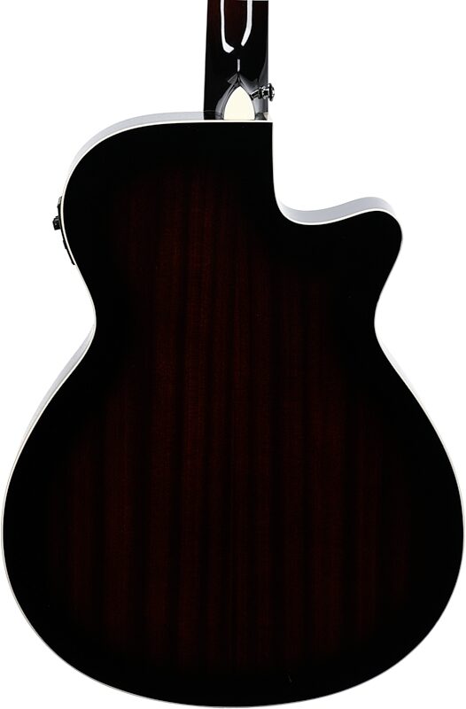 Ibanez AEG7L Acoustic-Electric Guitar, Left-Handed, Dark Violin Sunburst, Body Straight Back