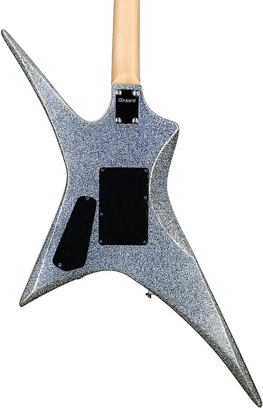 Kramer Lzzy Hale Voyager Electric Guitar (with Case), Black Diamond Holograph Sparkle, Body Straight Back