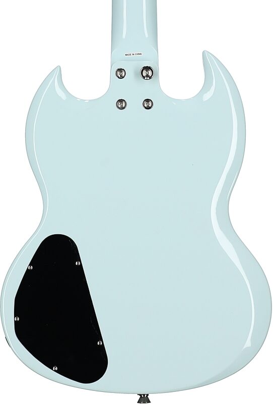 Epiphone Power Player SG Electric Guitar (with Gig Bag), Ice Blue, Body Straight Back