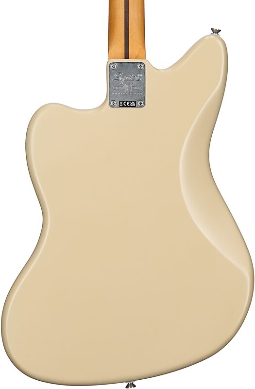 Squier 40th Anniversary Vintage Edition Jazzmaster Electric Guitar (Maple Fingerboard), Desert Sand, Body Straight Back