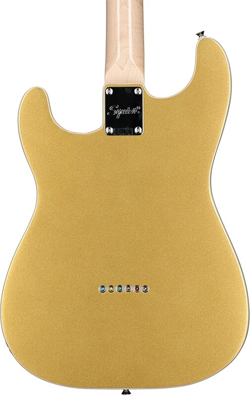 Squier Paranormal Custom Nashville Stratocaster Electric Guitar, Aztec Gold, Body Straight Back