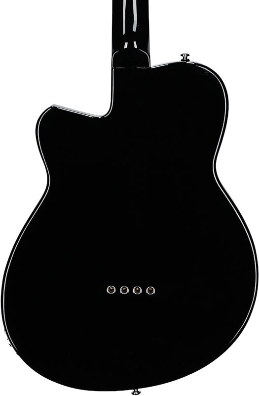 Reverend Dub King Electric Bass, Midnight Black, Body Straight Back